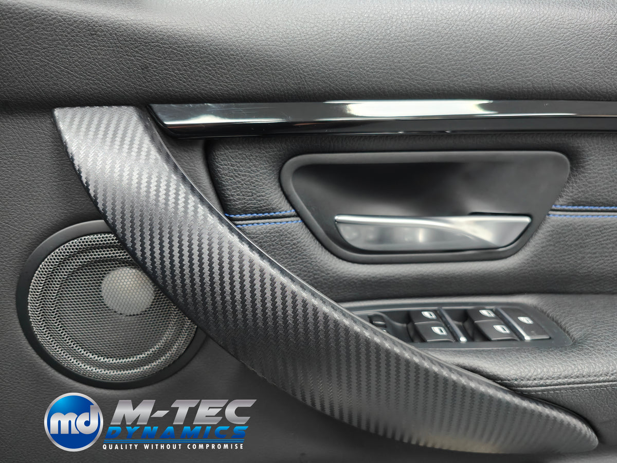 WRAPPING SERVICE - BMW F3X INTERIOR TRIM SET - PERFORMANCE STYLE / 3D MATT CARBON (F30 F31 F32 F33 F36)