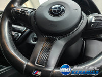 WRAPPING SERVICE - BMW F3X INTERIOR TRIM SET - TEXTURED CARBON / GLOSS BLACK ACCENT - (F30 F31 F32 F33 F36)