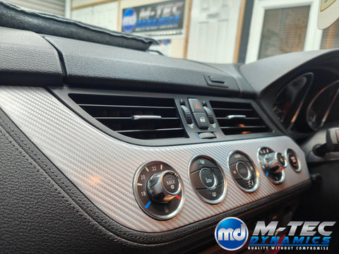 BMW Z4 E89 INTERIOR WRAPPING SERVICE - SILVER 4D CARBON