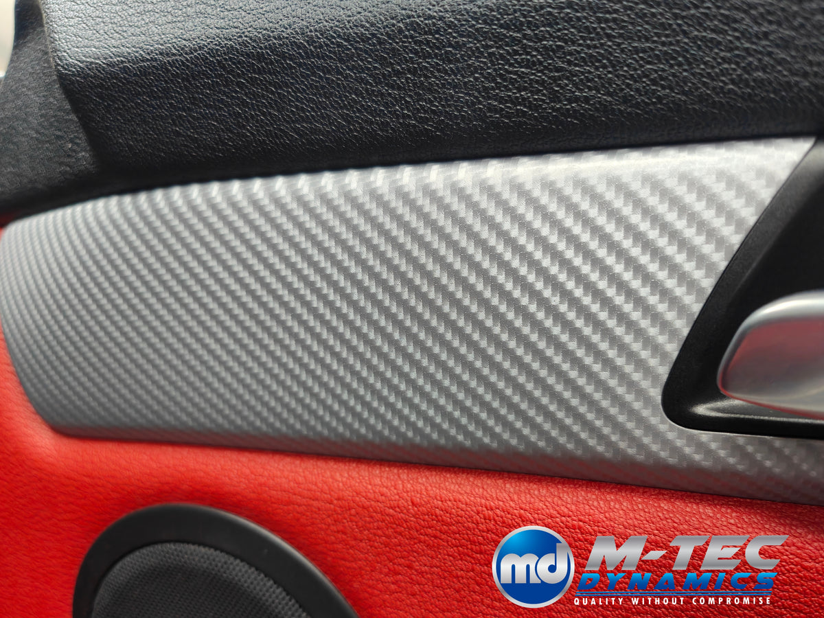 BMW Z4 E89 INTERIOR WRAPPING SERVICE - SILVER 4D CARBON