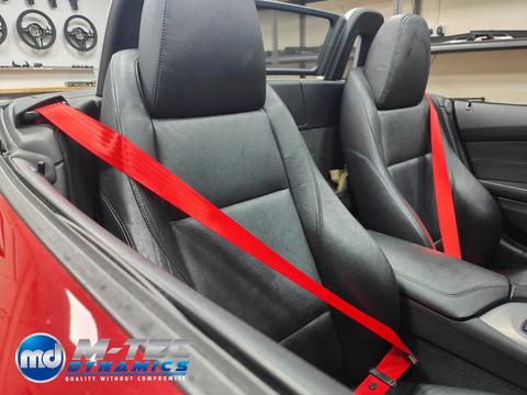 BMW E89 Z4 CONVERTIBLE SEAT BELT RE-WEBBING SERVICE - REMOVAL, RE-WEB & REFIT