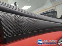 WRAPPING SERVICE - BMW F10 F11 M5 INTERIOR TRIM SET - TEXTURED GLOSSY BLACK CARBON / CUSTOM COLOUR ACCENT TRIM