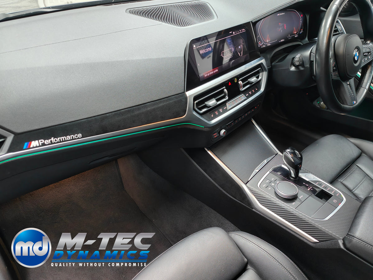 WRAPPING SERVICE - BMW G20 G21 G22 G26 GC INTERIOR TRIM SET - PERFORMANCE 3D CARBON / ALCANTARA