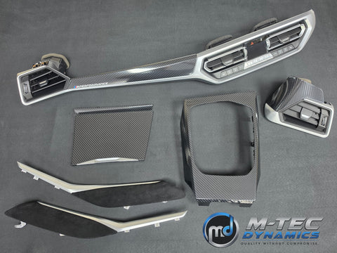 WRAPPING SERVICE - BMW G20 G21 INTERIOR TRIM SET - HIGH GLOSS BLACK CARBON