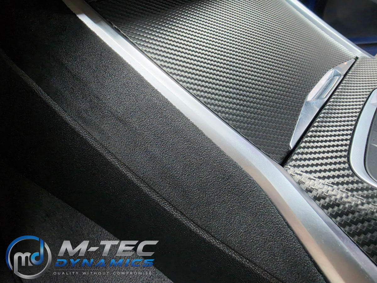 WRAPPING SERVICE - BMW G20 G21 G22 G26 GC INTERIOR TRIM SET - PERFORMANCE TEXTURED CARBON / ALCANTARA