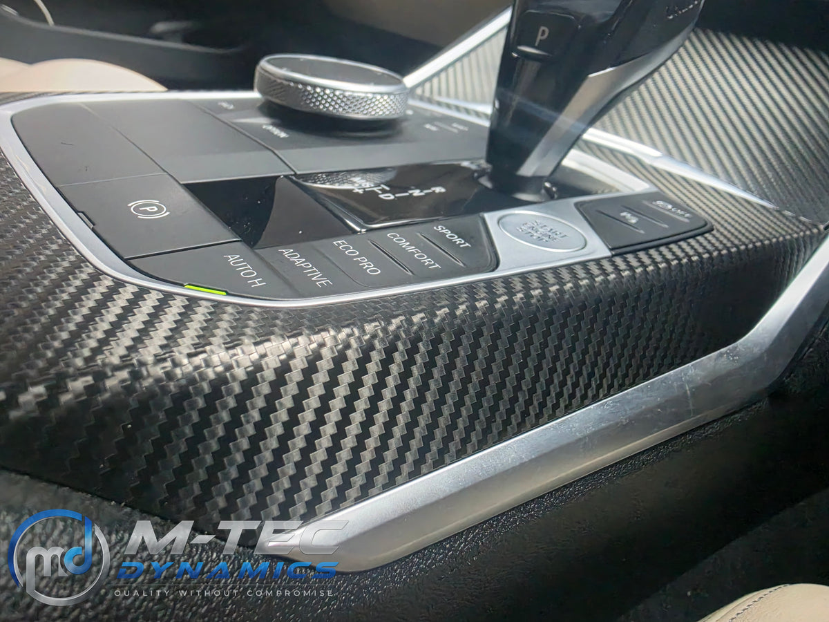 WRAPPING SERVICE - BMW G20 G21 G22 G26 GC INTERIOR TRIM SET - PERFORMANCE TEXTURED CARBON / ALCANTARA