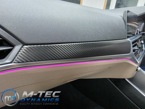 WRAPPING SERVICE - BMW G20 G21 INTERIOR TRIM SET - PERFORMANCE TEXTURED CARBON / ALCANTARA