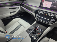 BMW F90 M5 INTERIOR TRIM SET WRAPPING SERVICE - TEXTURED BLACK CARBON