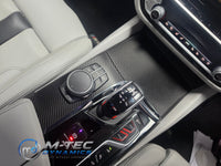BMW F90 M5 INTERIOR TRIM SET WRAPPING SERVICE - TEXTURED BLACK CARBON