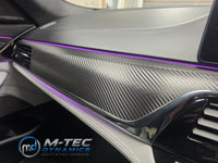 BMW F90 M5 INTERIOR TRIM SET WRAPPING SERVICE - TEXTURED BLACK CARBON