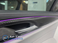 BMW F90 M5 INTERIOR TRIM SET WRAPPING SERVICE - TEXTURED BLACK CARBON