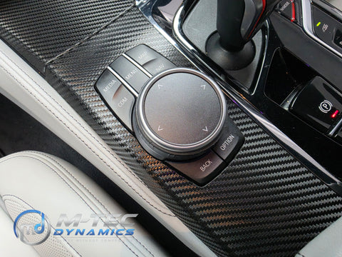 BMW F90 M5 INTERIOR TRIM SET WRAPPING SERVICE - TEXTURED BLACK CARBON
