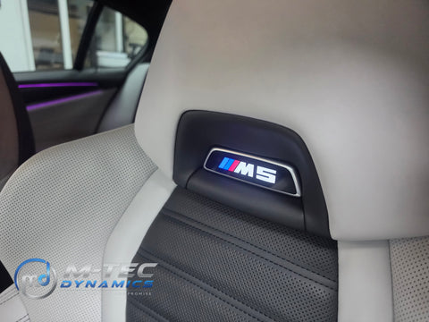 BMW F90 M5 INTERIOR TRIM SET WRAPPING SERVICE - TEXTURED BLACK CARBON