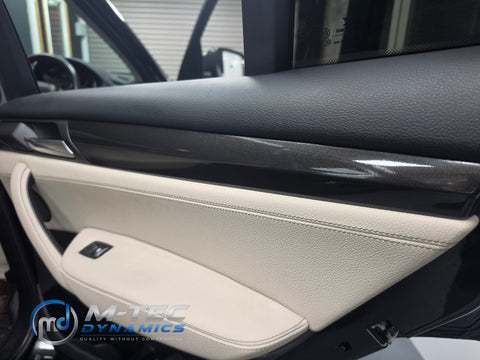 BMW X3 F25 / X4 F26 INTERIOR TRIM SET WRAPPING SERVICE - METALLIC BLACK