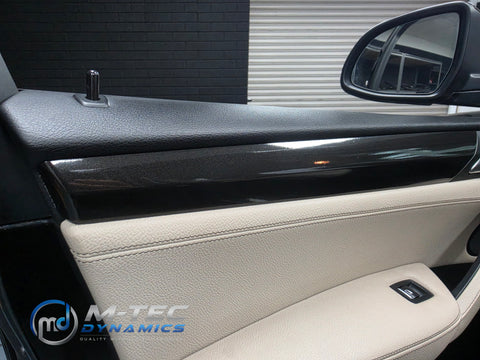 BMW X3 F25 / X4 F26 INTERIOR TRIM SET WRAPPING SERVICE - METALLIC BLACK