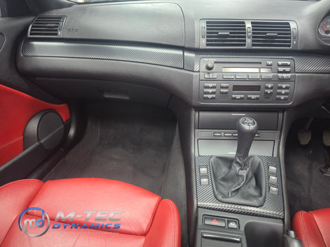 WRAPPING SERVICE - BMW E46 M3 COUPE / CONVERTIBLE INTERIOR TRIM SET - 3D CARBON