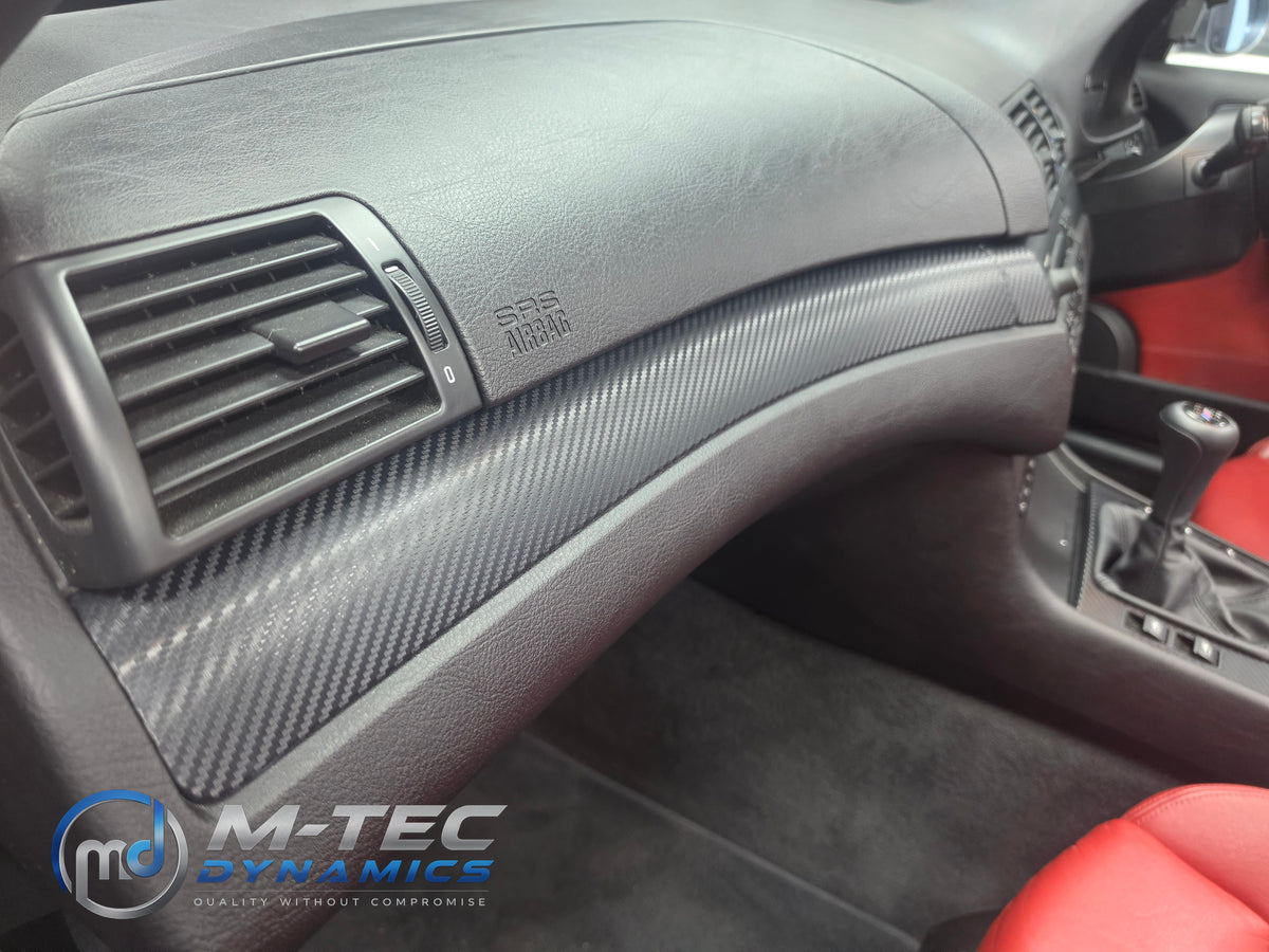 REMOVAL, WRAP & REFIT SERVICE - BMW E46 M3 COUPE / CONVERTIBLE INTERIOR TRIM SET - 3D CARBON