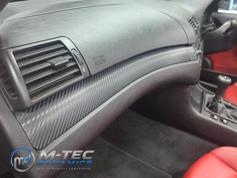 WRAPPING SERVICE - BMW E46 M3 COUPE / CONVERTIBLE INTERIOR TRIM SET - 3D CARBON