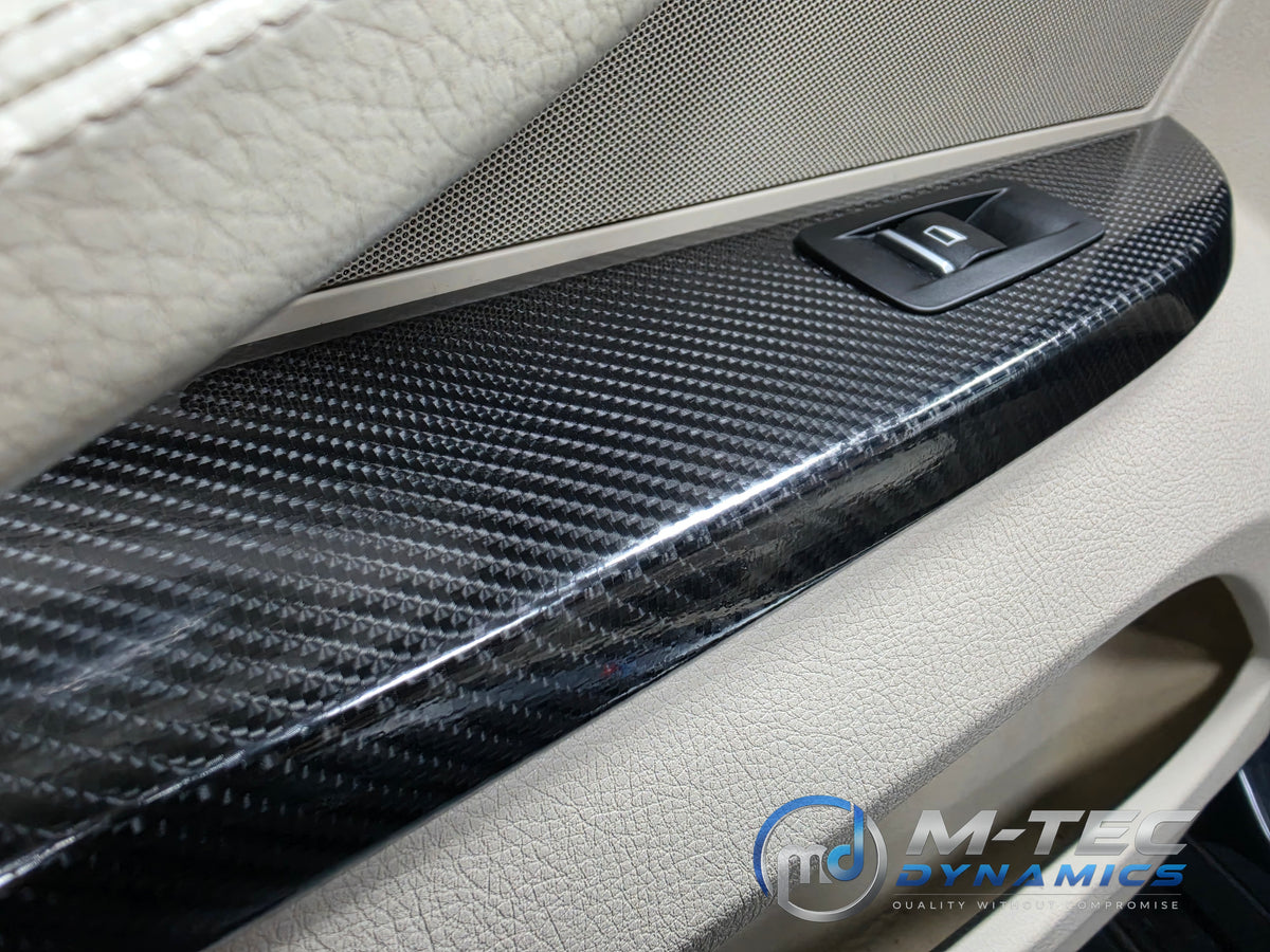 WRAPPING SERVICE - BMW 6-SERIES F12 F13 INTERIOR TRIM SET - ULTRA GLOSS CARBON