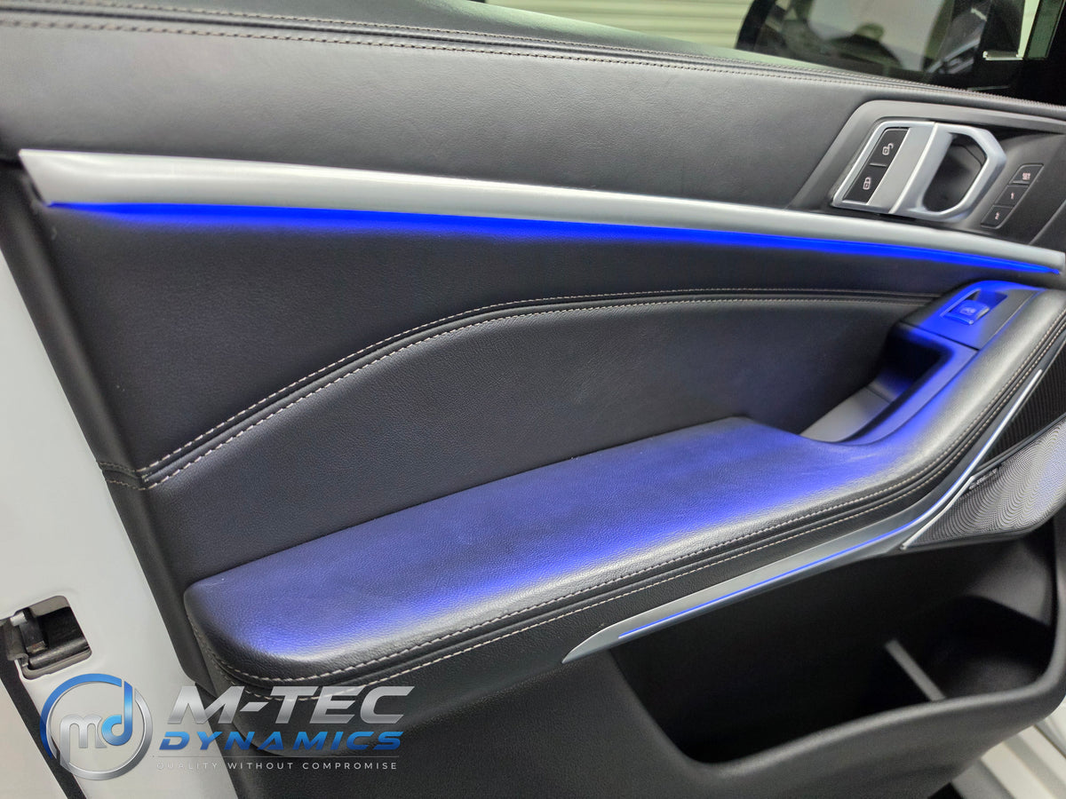 BMW X5 G05 DOOR PANEL AMBIENT LIGHTING STRIP UPGRADE (INC.FITTING)