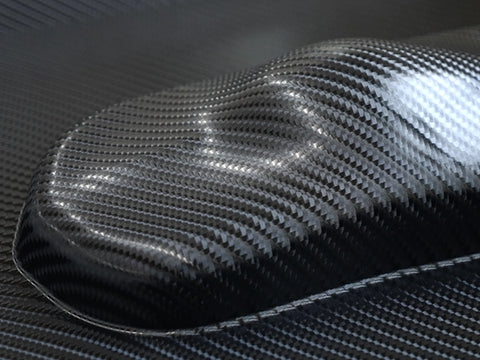 DIY BLACK 4D CARBON VINYL - FULL ROLL - 1.52mtr x 20mtr (Approx)