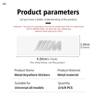 BMW ///M STICKER - SILVER