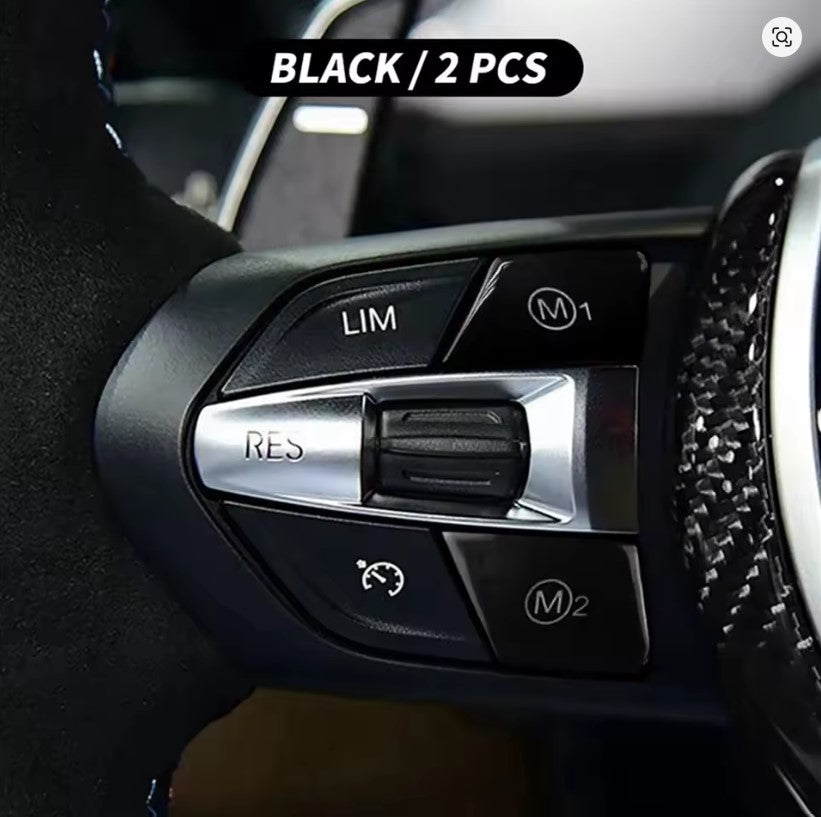 BMW F-SERIES GLOSS BLACK STEERING WHEEL BUTTONS M1 M2 - F2X F3X X5M X6M F8X M3 M4 M5 M6