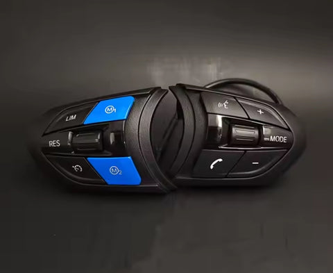 BMW F-SERIES STEERING WHEEL SWITCH PACKS / BUTTONS (BLUE) - M2 M3 M4 M5 M6