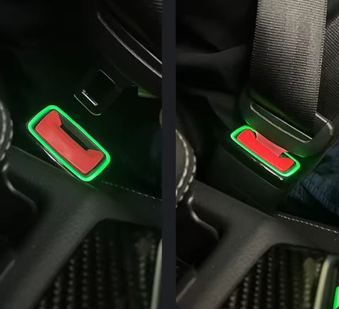 BMW LED SEAT BELT BUCKLE LED AMBIENT LIGHTING (15 COLOURS) - 1 2 3 4 5 6 GT 7 8 X Series G20 G30 G05 G06 G07 G01 G80 i3 i4 M3 M4