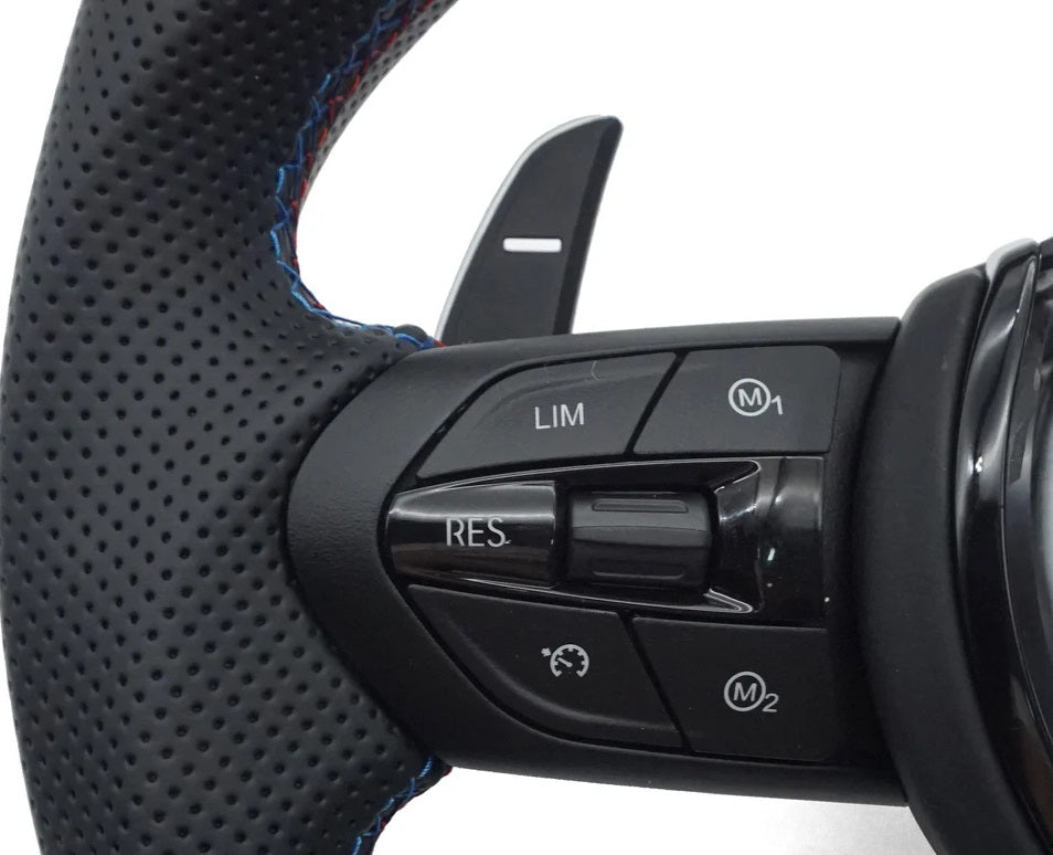 BMW F-SERIES STEERING WHEEL REPLACEMENT GLOSS BLACK MODE / RES BUTTONS - M2 M3 M4 M5 M6