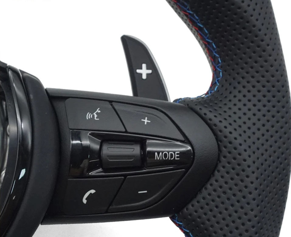 BMW F-SERIES STEERING WHEEL REPLACEMENT GLOSS BLACK MODE / RES BUTTONS - M2 M3 M4 M5 M6