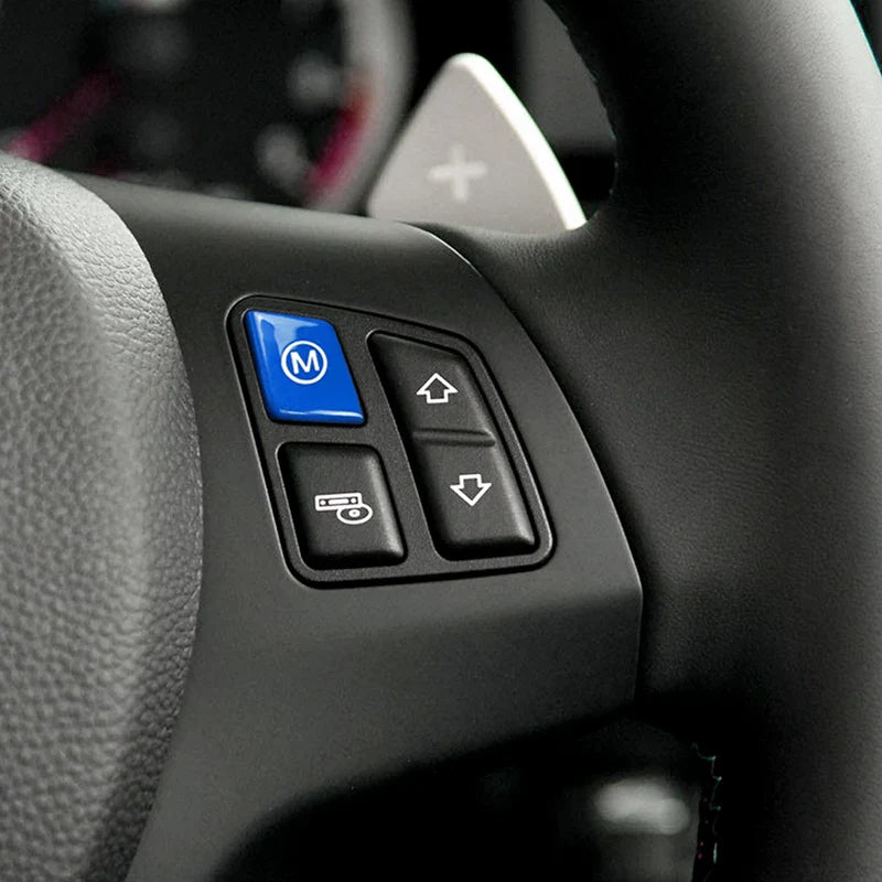 BMW E9X BLUE M3 M STEERING WHEEL BUTTON