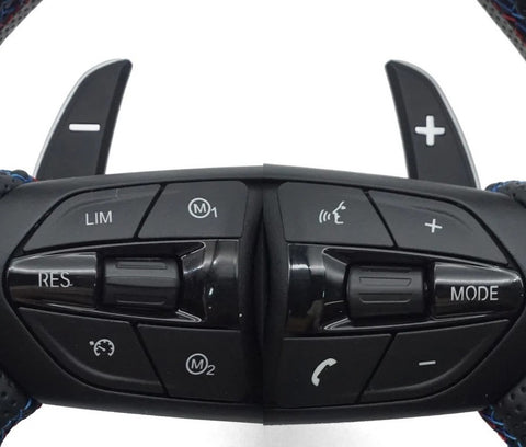 BMW F-SERIES STEERING WHEEL REPLACEMENT GLOSS BLACK MODE / RES BUTTONS - M2 M3 M4 M5 M6
