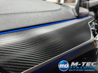 BMW G30 G31 INTERIOR TRIM SET WRAPPING SERVICE - TEXTURED BLACK CARBON