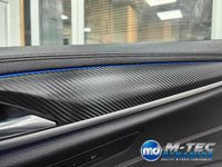 BMW G30 G31 INTERIOR TRIM SET WRAPPING SERVICE - TEXTURED BLACK CARBON