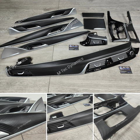BMW G30 G31 INTERIOR TRIM SET - TEXTURED BLACK CARBON