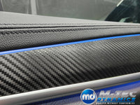BMW G30 G31 INTERIOR TRIM SET WRAPPING SERVICE - TEXTURED BLACK CARBON
