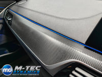 BMW G30 G31 INTERIOR TRIM SET WRAPPING SERVICE - TEXTURED BLACK CARBON