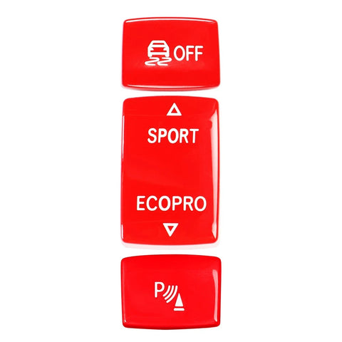 BMW F-SERIES RED DRIVE MODE & PDC BUTTONS - 1/2/3/4/5 SERIES F1X F2X F3X F30 F32