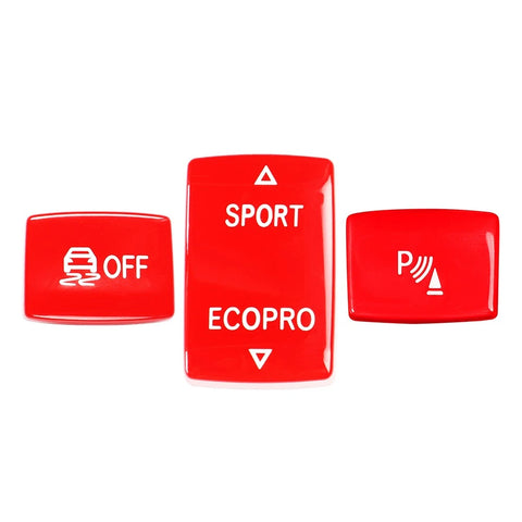 BMW F-SERIES RED DRIVE MODE & PDC BUTTONS - 1/2/3/4/5 SERIES F1X F2X F3X F30 F32
