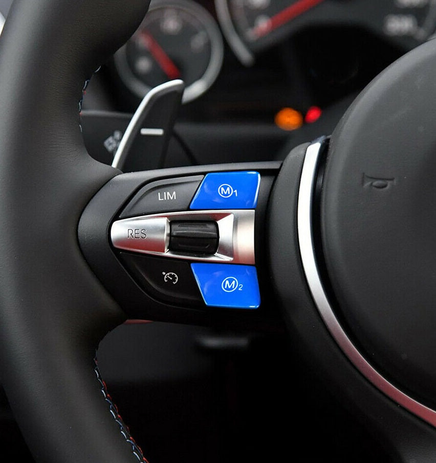 BMW F-SERIES BLUE STEERING WHEEL BUTTONS M1 M2 - F2X F3X X5M X6M F8X M3 M4 M5 M6 F30 F32 F80 F82