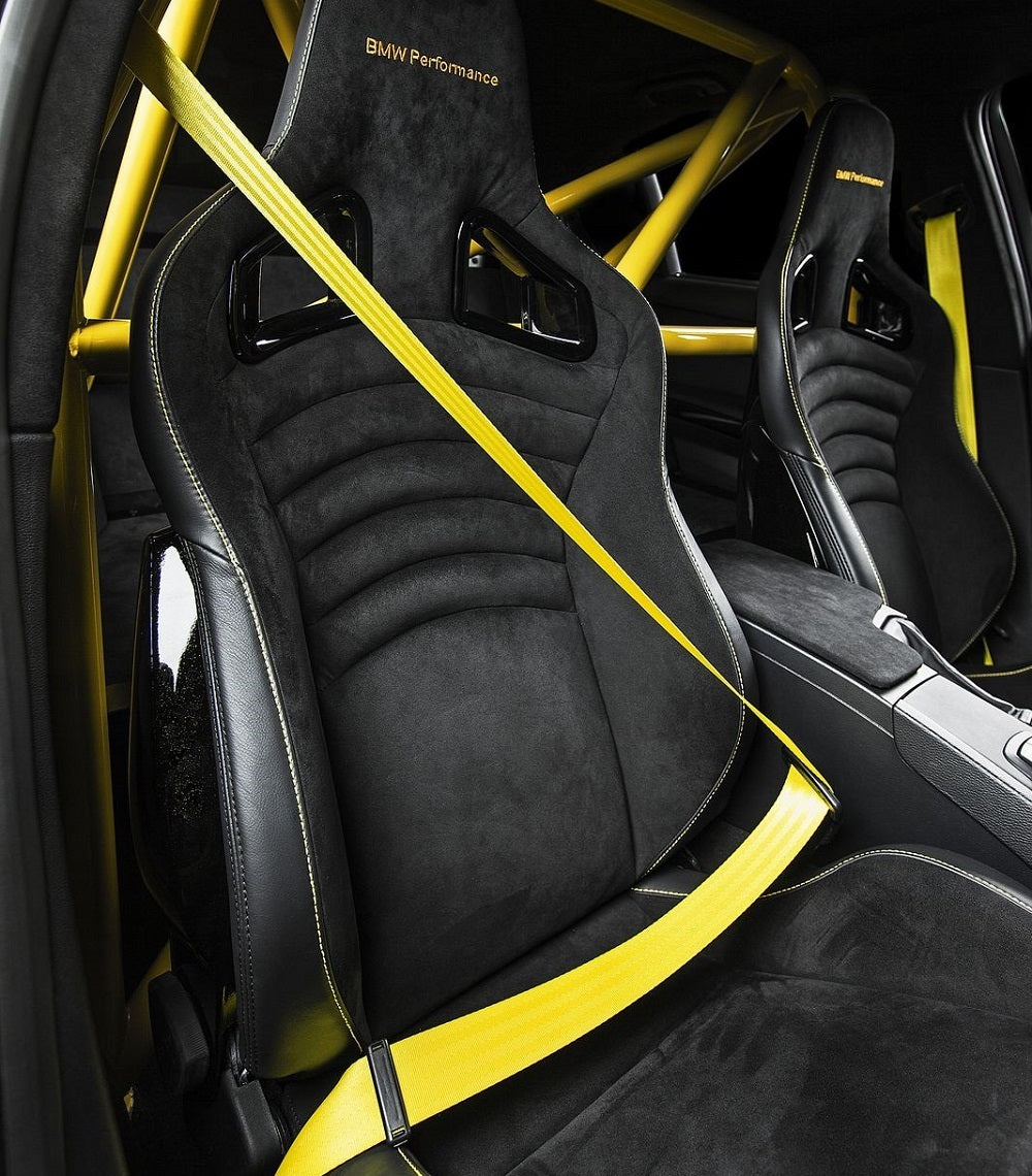 BMW 1-SERIES E81 / E82 COUPE (1M) YELLOW FRONT & REAR SEAT BELT SET
