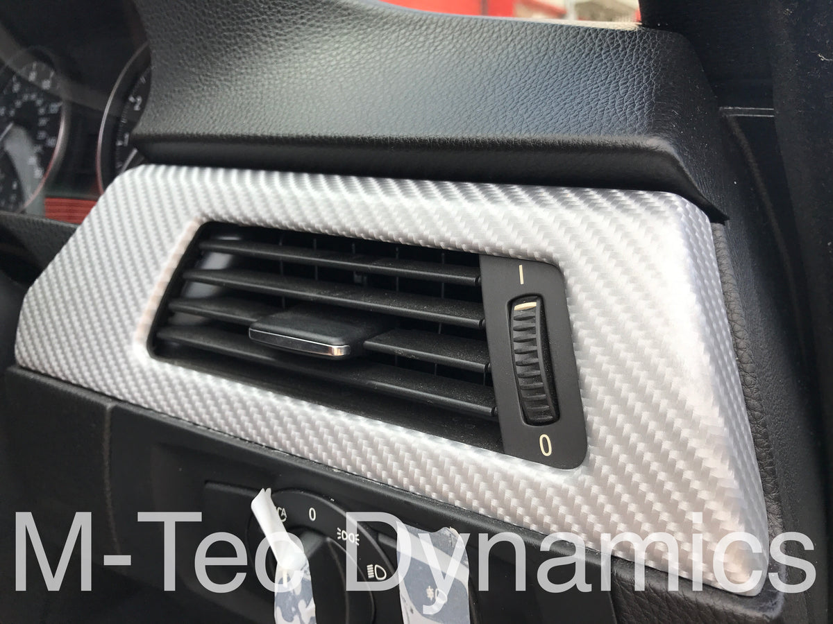 WRAPPING SERVICE - BMW E90 E91 E92 E93 INTERIOR TRIM SET - SILVER 4D CARBON
