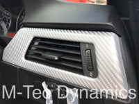 WRAPPING SERVICE - BMW E90 E91 E92 E93 INTERIOR TRIM SET - SILVER 4D CARBON