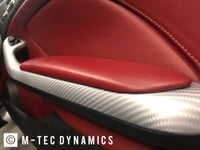 REMOVAL, WRAP & REFIT SERVICE - BMW E46 COUPE / CONVERTIBLE INTERIOR TRIM SET - SILVER CARBON