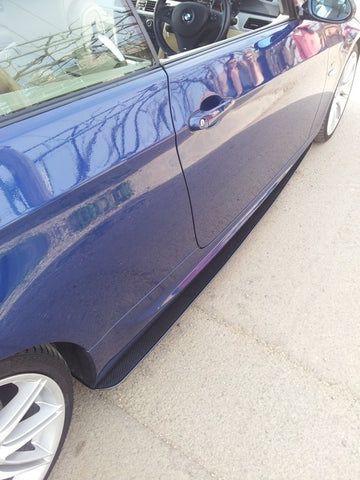 BMW E90 E92 M3 REAL CARBON FIBRE SIDE SKIRT EXTENSIONS