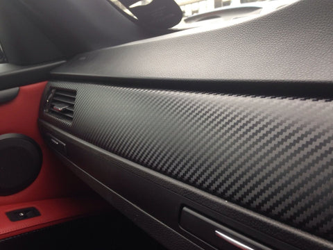 BMW E90 E91 3D BLACK CARBON INTERIOR TRIM SET