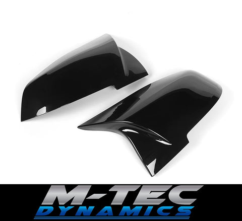BMW M STYLE GLOSS BLACK WING MIRROR COVERS 1 2 3 4 SERIES F2X