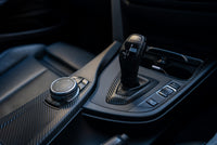 WRAPPING SERVICE - BMW F3X INTERIOR TRIM SET - TEXTURED CARBON / GLOSS BLACK ACCENT - (F30 F31 F32 F33 F36)