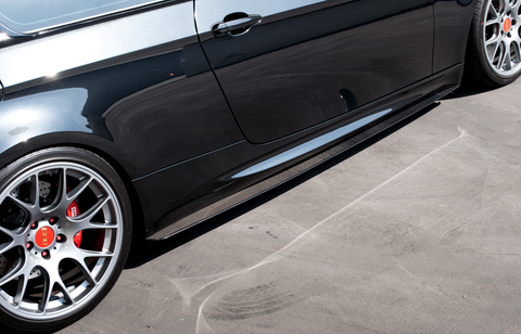 BMW E90 E92 M3 REAL CARBON FIBRE SIDE SKIRT EXTENSIONS